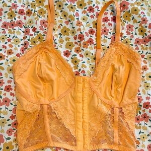 Orange corset top